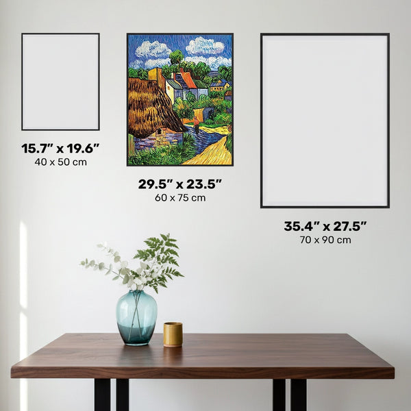 Houses in Auvers - Diamond Painting - Large