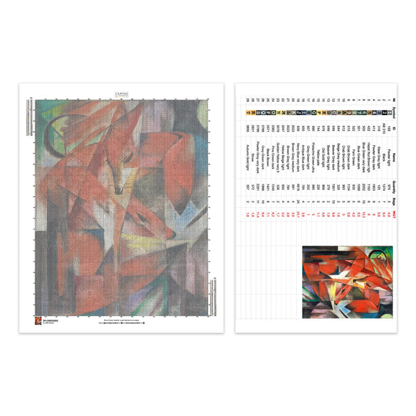 The Foxes - Diamond Painting - Standard Size