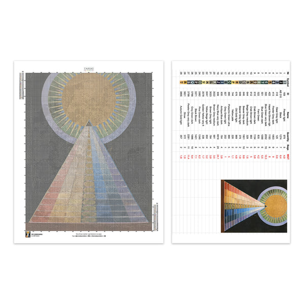 Composizione di Vasi Floreali - Pittura con Diamanti - X-Large
