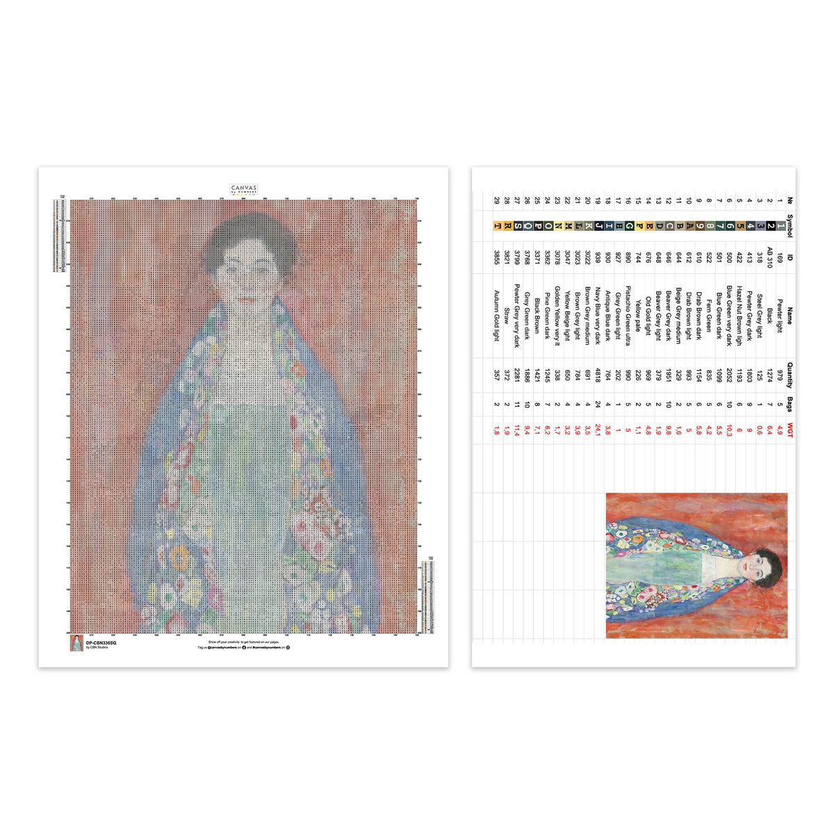 Florale Vasenkomposition - Diamantmalerei - X-Large