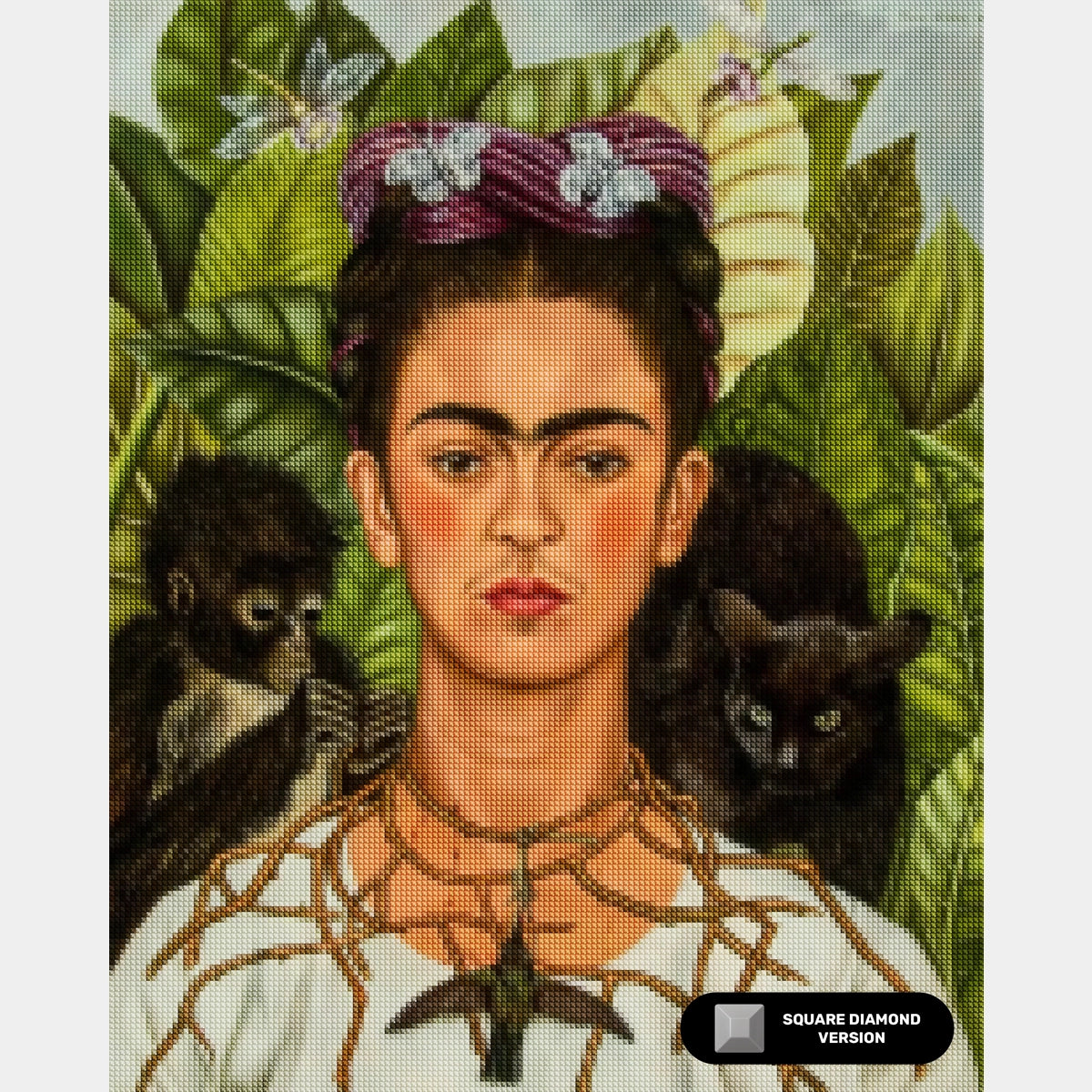 Composición de Jarrón Floral - Pintura de Diamante - Extra Grande