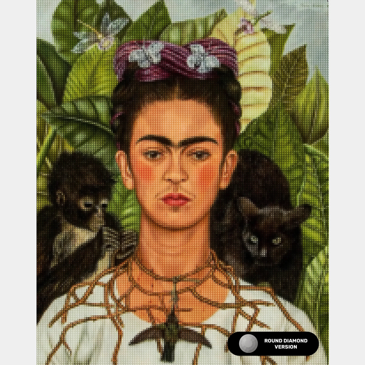 Composición de Jarrón Floral - Pintura de Diamante - Extra Grande