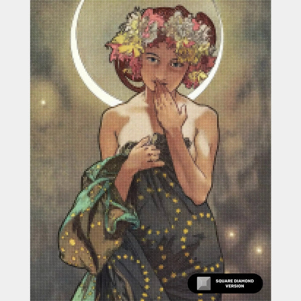 Composizione di Vasi Floreali - Pittura con Diamanti - X-Large