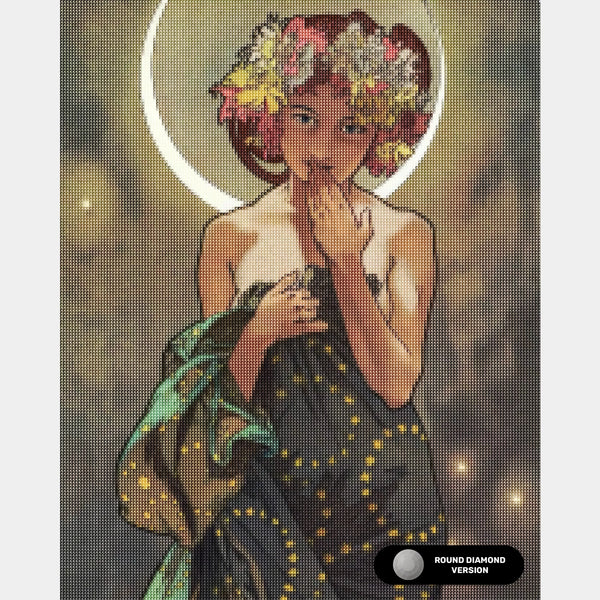 Composizione di Vasi Floreali - Pittura con Diamanti - X-Large