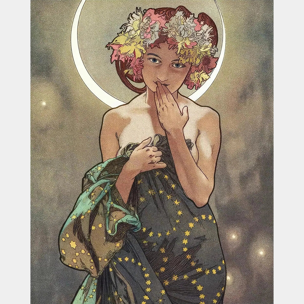 Composizione di Vasi Floreali - Pittura con Diamanti - X-Large