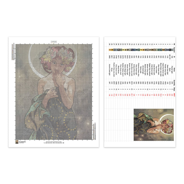 Composizione di Vasi Floreali - Pittura con Diamanti - X-Large