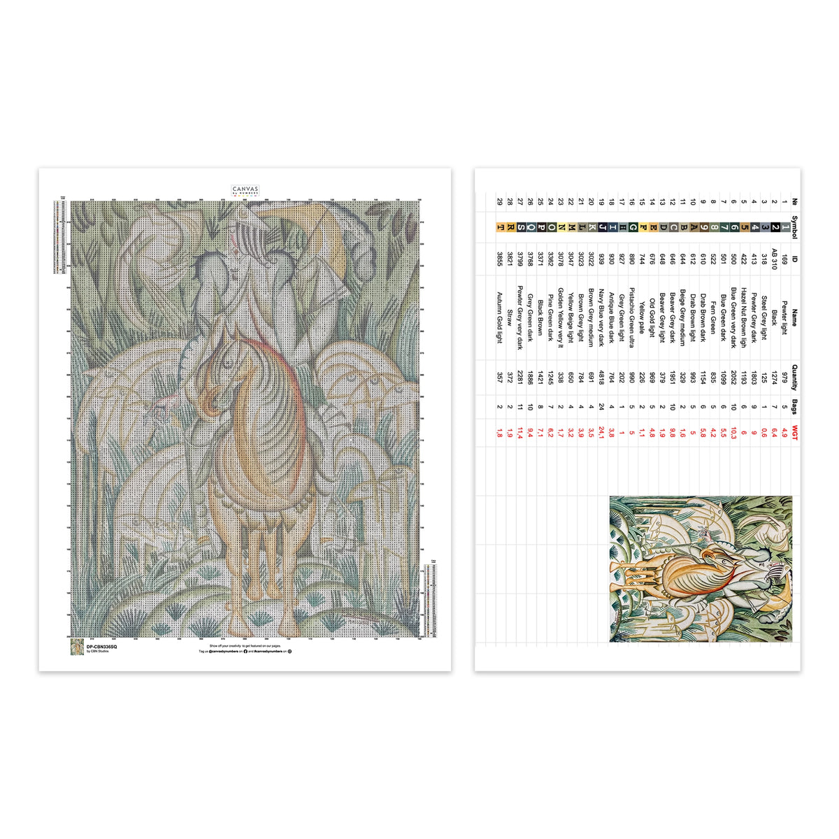 Bloemenvase Compositie - Diamant Schilderen - X-Groot