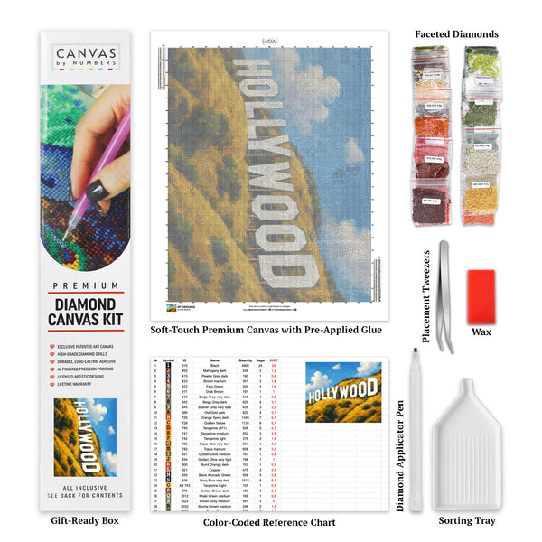 Blomsterkruka Komposition - Diamantmålning - X-Stor