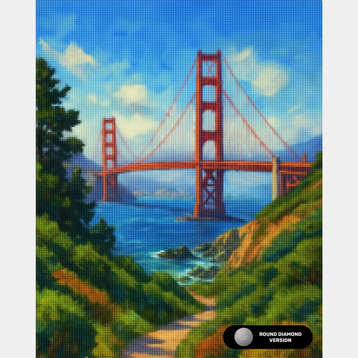 Composizione di Vasi Floreali - Pittura con Diamanti - X-Large