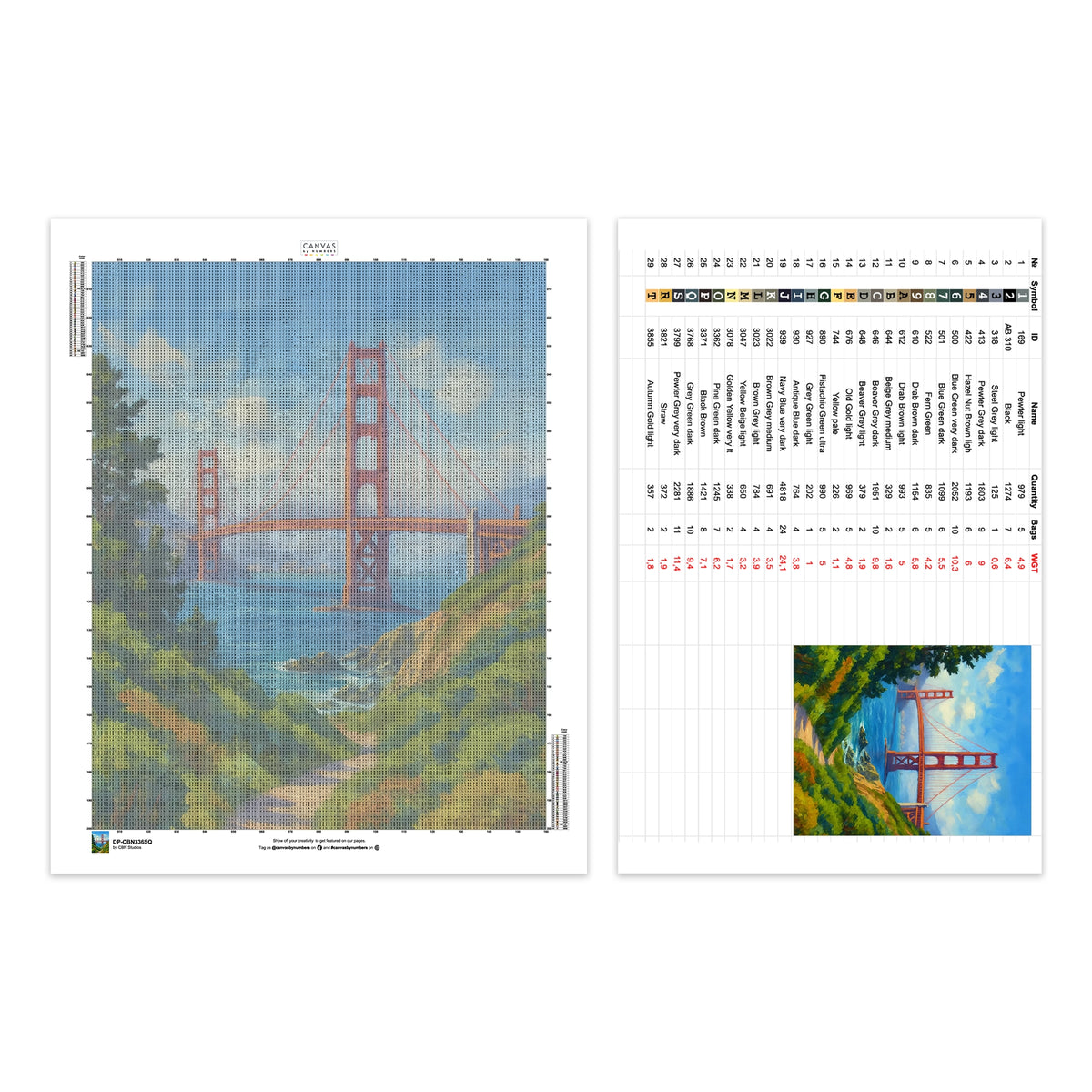 Composizione di Vasi Floreali - Pittura con Diamanti - X-Large