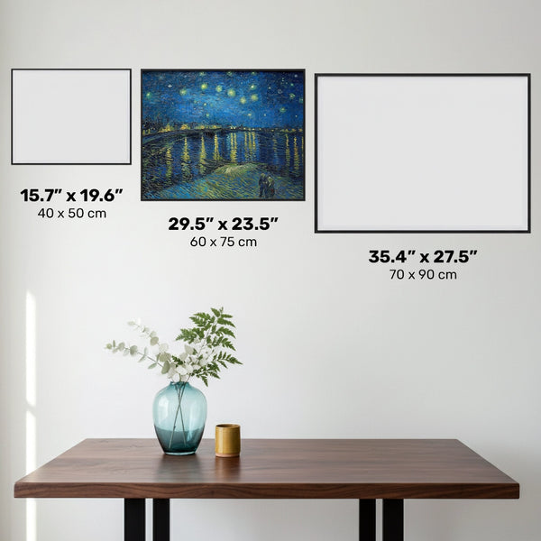 Sternennacht über der Rhône - Diamantmalerei - Groß