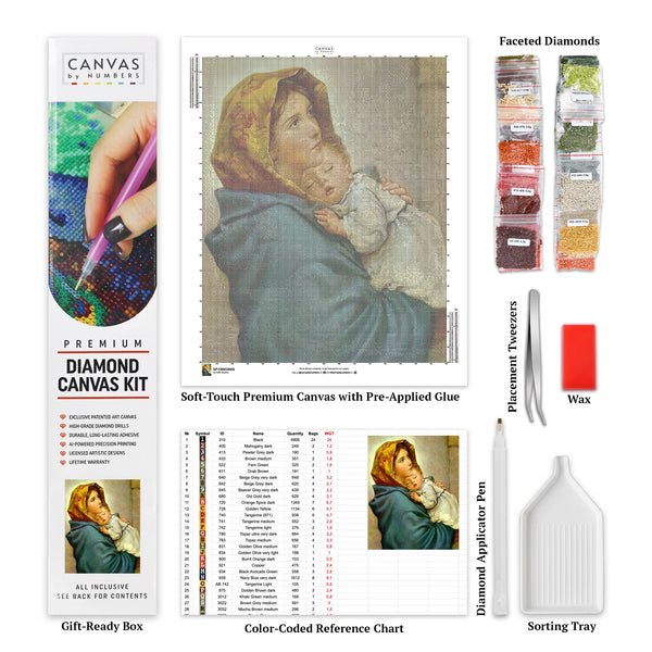 Madonnina - Diamond Painting - Groot