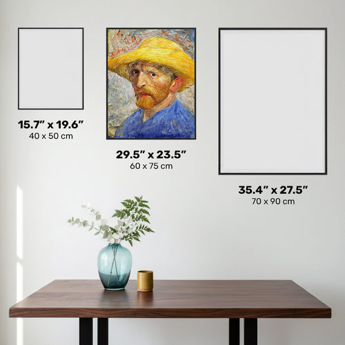 Portrait avec chapeau de paille - Diamond Painting - Grand format