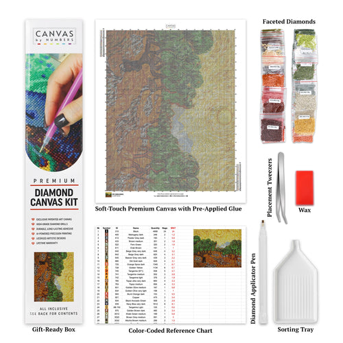 Van Gogh's Olive Trees - Diamond Painting - Standard Size