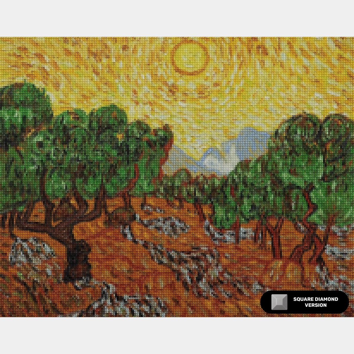 Olivos de Van Gogh - Pintura de Diamante - Tamaño Estándar