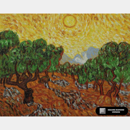 Van Gogh's Olive Trees - Diamond Painting - Standard Size