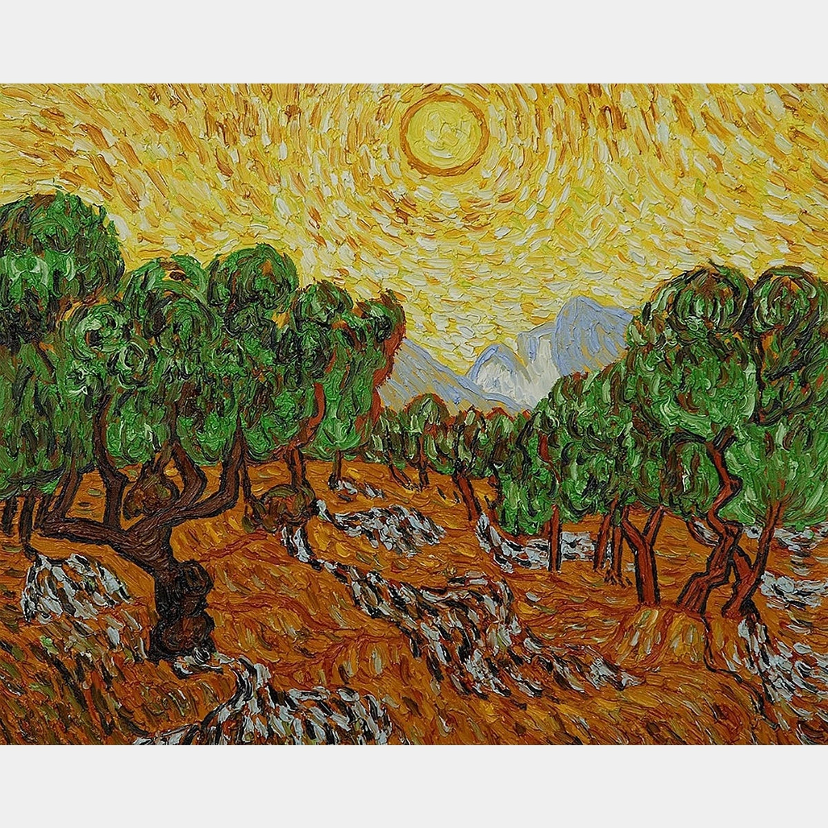 Olivos de Van Gogh - Pintura de Diamante - Tamaño Estándar