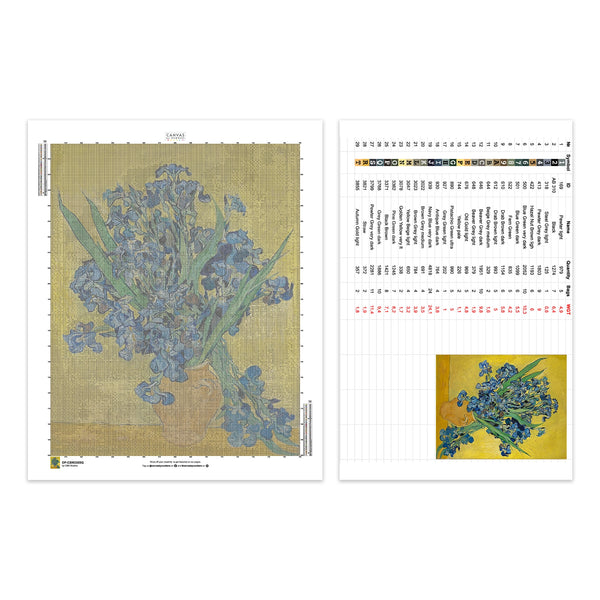Les Iris - Diamond Painting - Tamaño Estándar