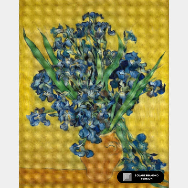 Les Iris - Diamond Painting - Tamaño Estándar