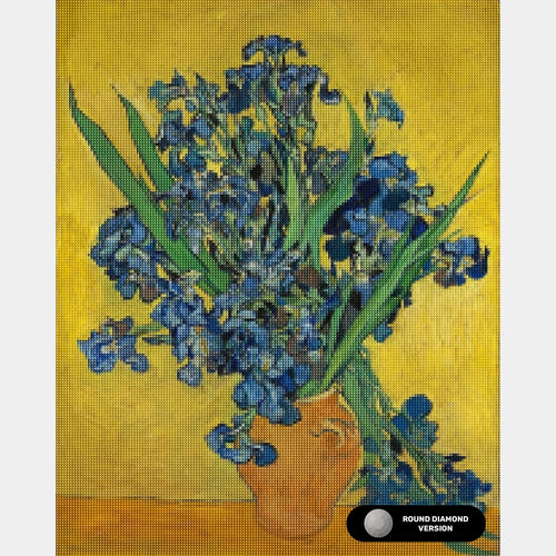 Les Iris - Diamond Painting - Standard Size