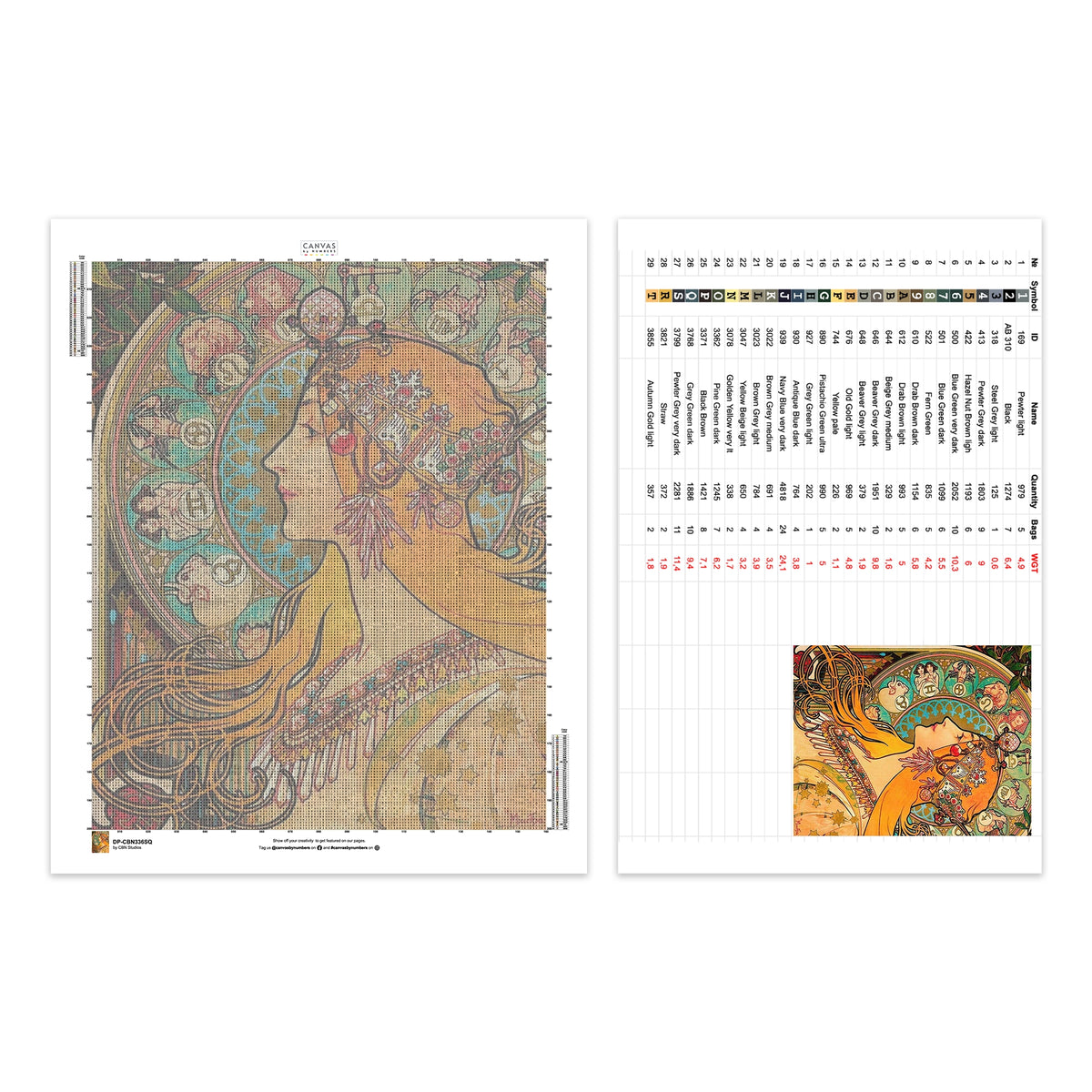 Dierenriem (1896) - Diamantschilderij