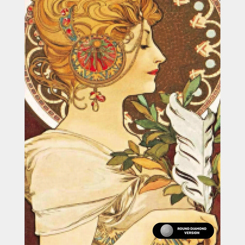 Plume - Diamond Painting - Très grand