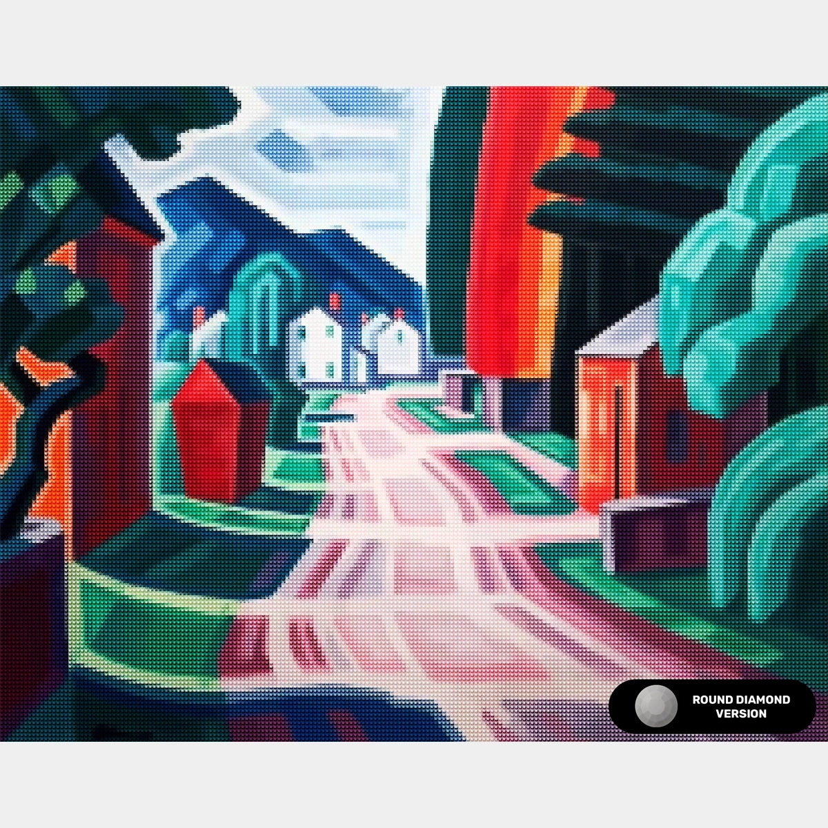 Form och ljusmotiv i västra New Jersey - Diamantmålning - Standardstorlek