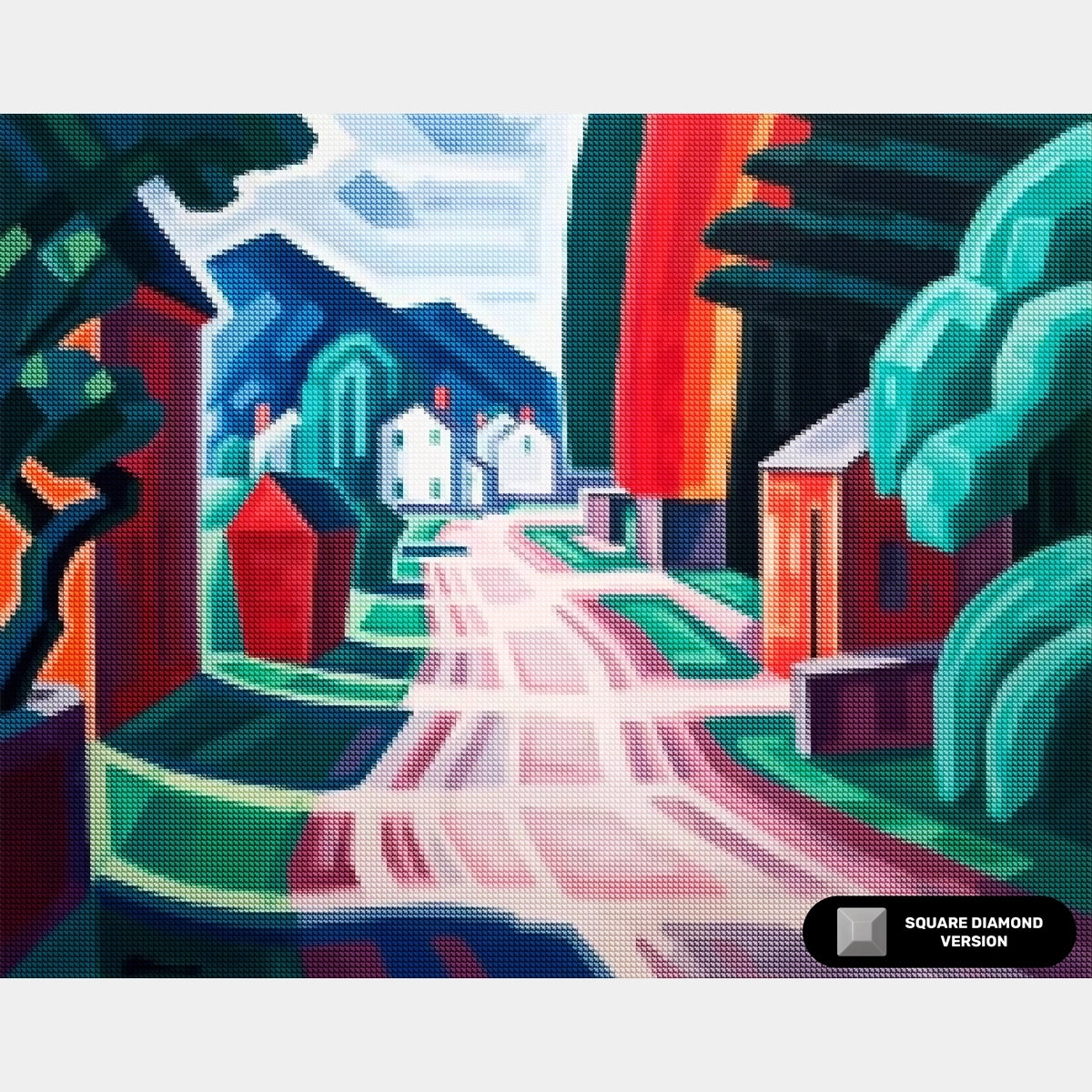 Form och ljusmotiv i västra New Jersey - Diamantmålning - Standardstorlek