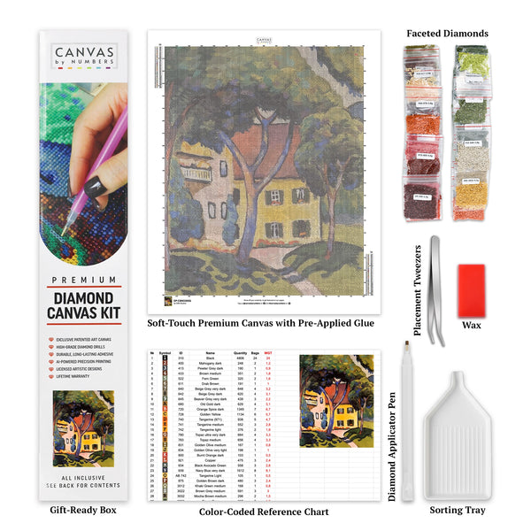 Staudacher's Haus am Tegernsee - Diamantmalerei - Standardgröße