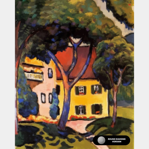 Staudacher's Haus am Tegernsee - Diamantmalerei - Standardgröße