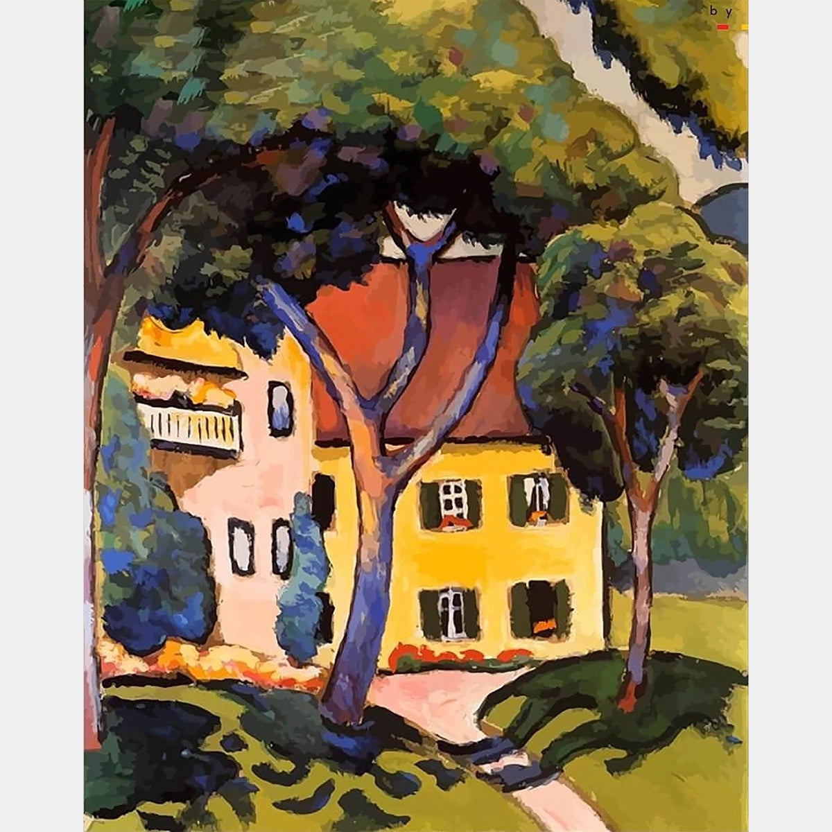 Staudacher's Haus am Tegernsee - Diamantmalerei - Standardgröße