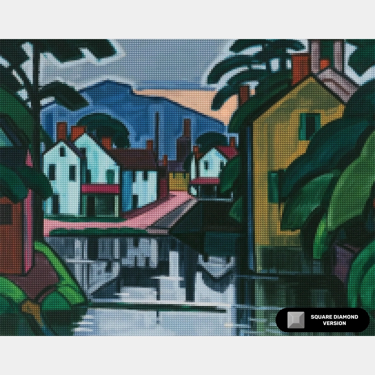 Oude Kanaalhaven - Diamond Painting - Standaardformaat