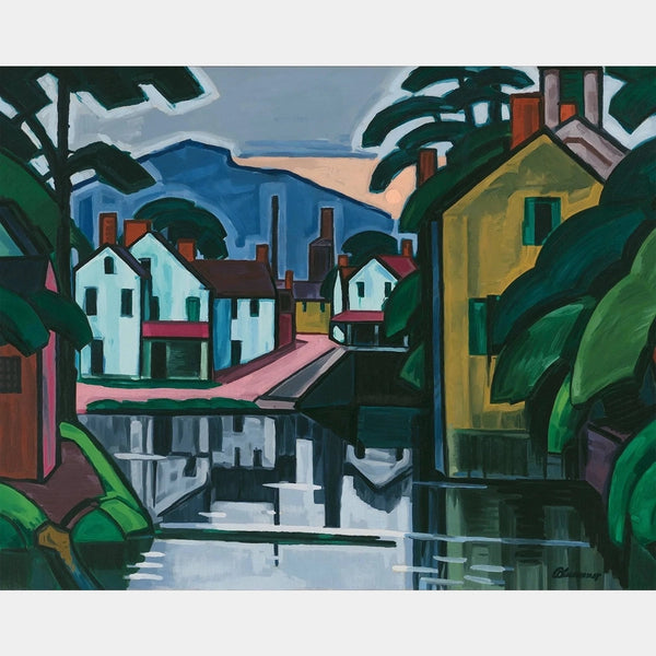 Oude Kanaalhaven - Diamond Painting - Standaardformaat