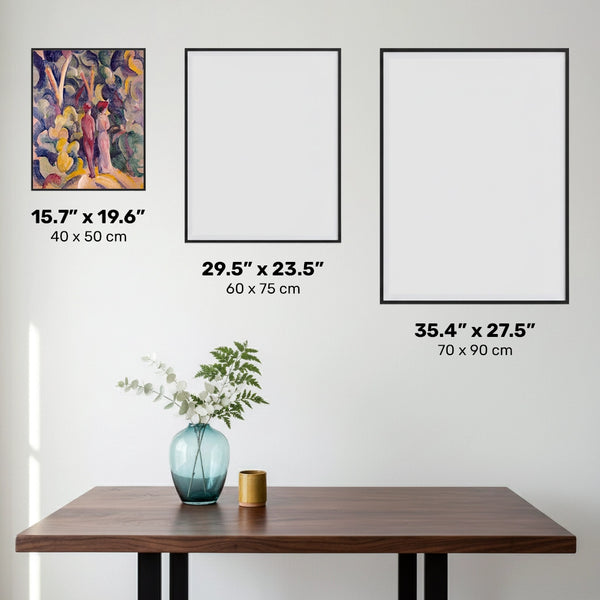 Couple on the Forest Track - Diamond Painting - Standard Size