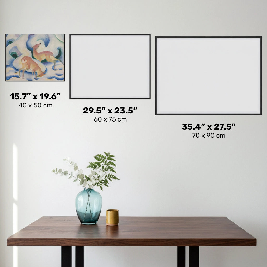 Cervo nella Neve - Pittura con Diamanti - Dimensione Standard