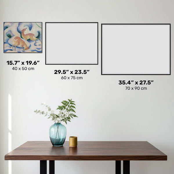 Cervo nella Neve - Pittura con Diamanti - Dimensione Standard