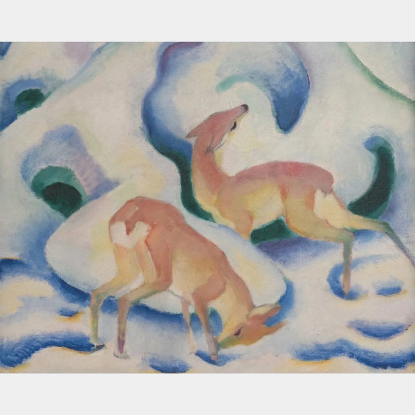 Deer in the Snow - Diamond Painting - Standard Size