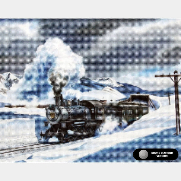 Denver & Salt Lake Railroad - Peinture au diamant - Grand