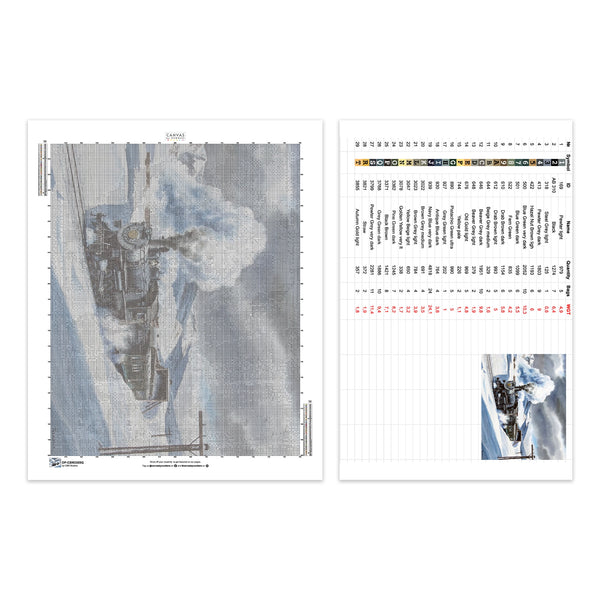 Denver & Salt Lake Railroad - Peinture au diamant - Grand