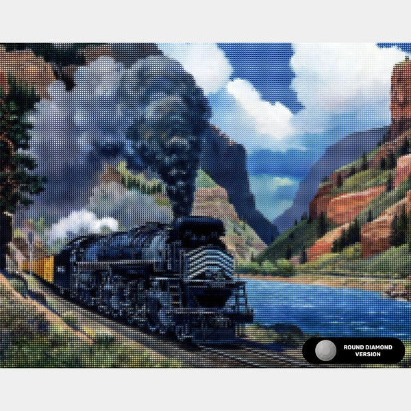 Denver and Rio Grande Western No. 3707 - Diamantmalerei - X-Large