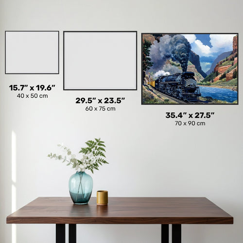 Denver and Rio Grande Western No. 3707 - Diamond Painting - X-Large