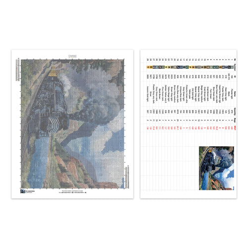 Denver and Rio Grande Western No. 3707 - Diamond Painting - X-Large