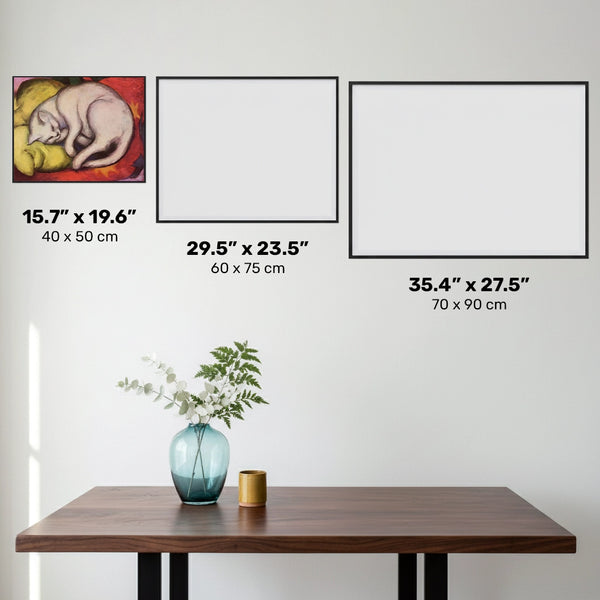 Cat on a Yellow Pillow - Diamond Painting - Standard Size