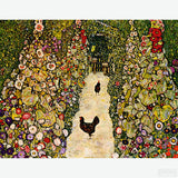 Garden Path with Chickens - Diamond Painting-Craft Klimt's enchanting 