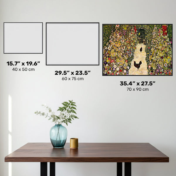 Garden Path with Chickens - Diamond Painting - X-Large