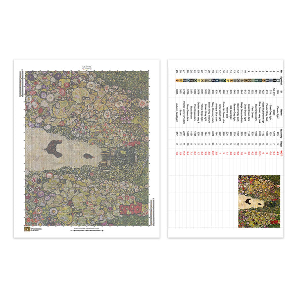 Garden Path with Chickens - Diamond Painting - X-Large