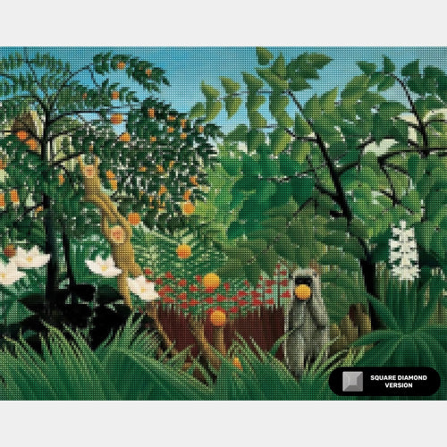 Paysage Exotique - Diamond Painting - Très Grand