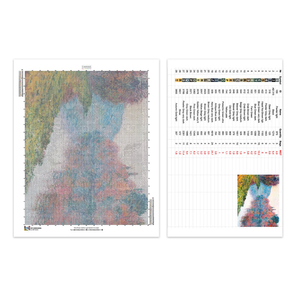 Le Bras de Jeufosse, Autunno - Pittura con Diamanti - Dimensione Standard