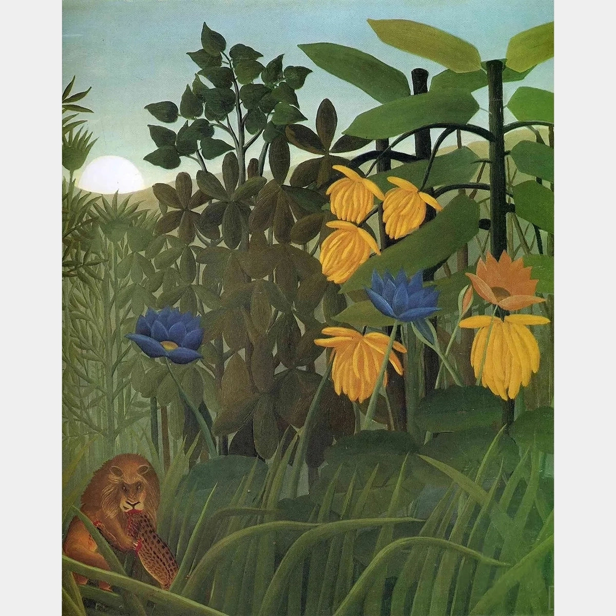 Repast of the Lion - Diamant Schilderen - Groot