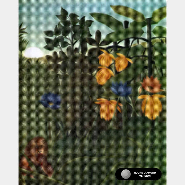 Repast of the Lion - Diamant Schilderen - Groot